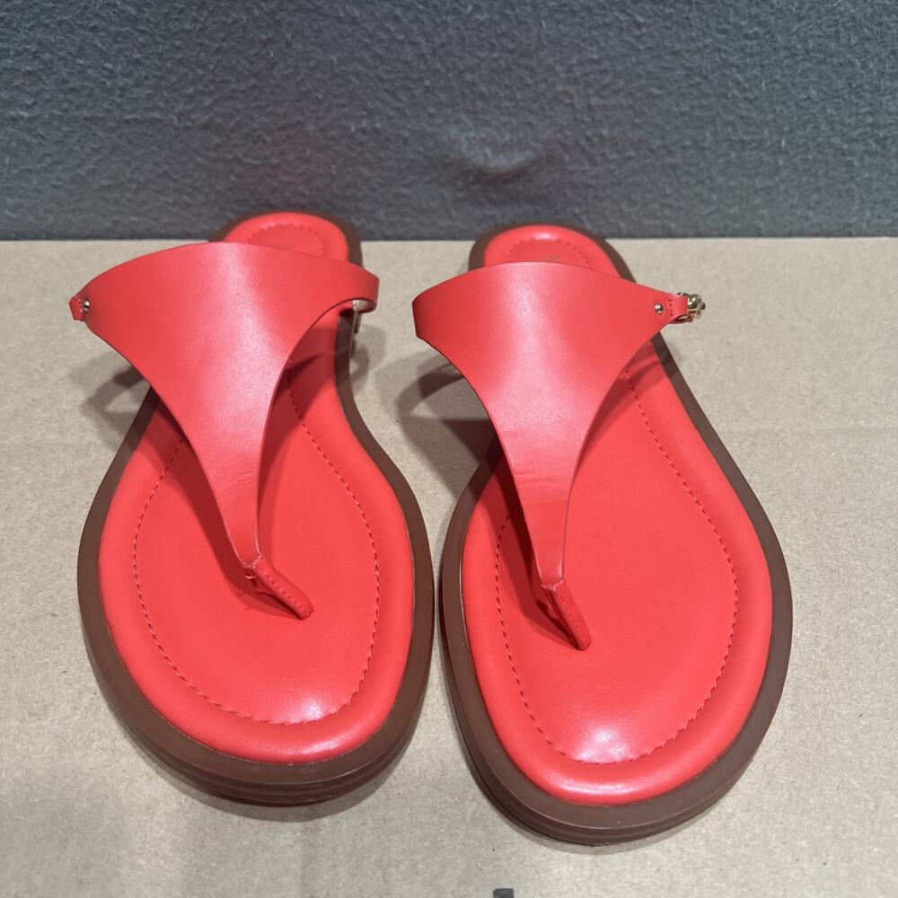 Michael Kors Daniella Thong Sandals Red Size 9M Mint Condition - Picture 5 of 11